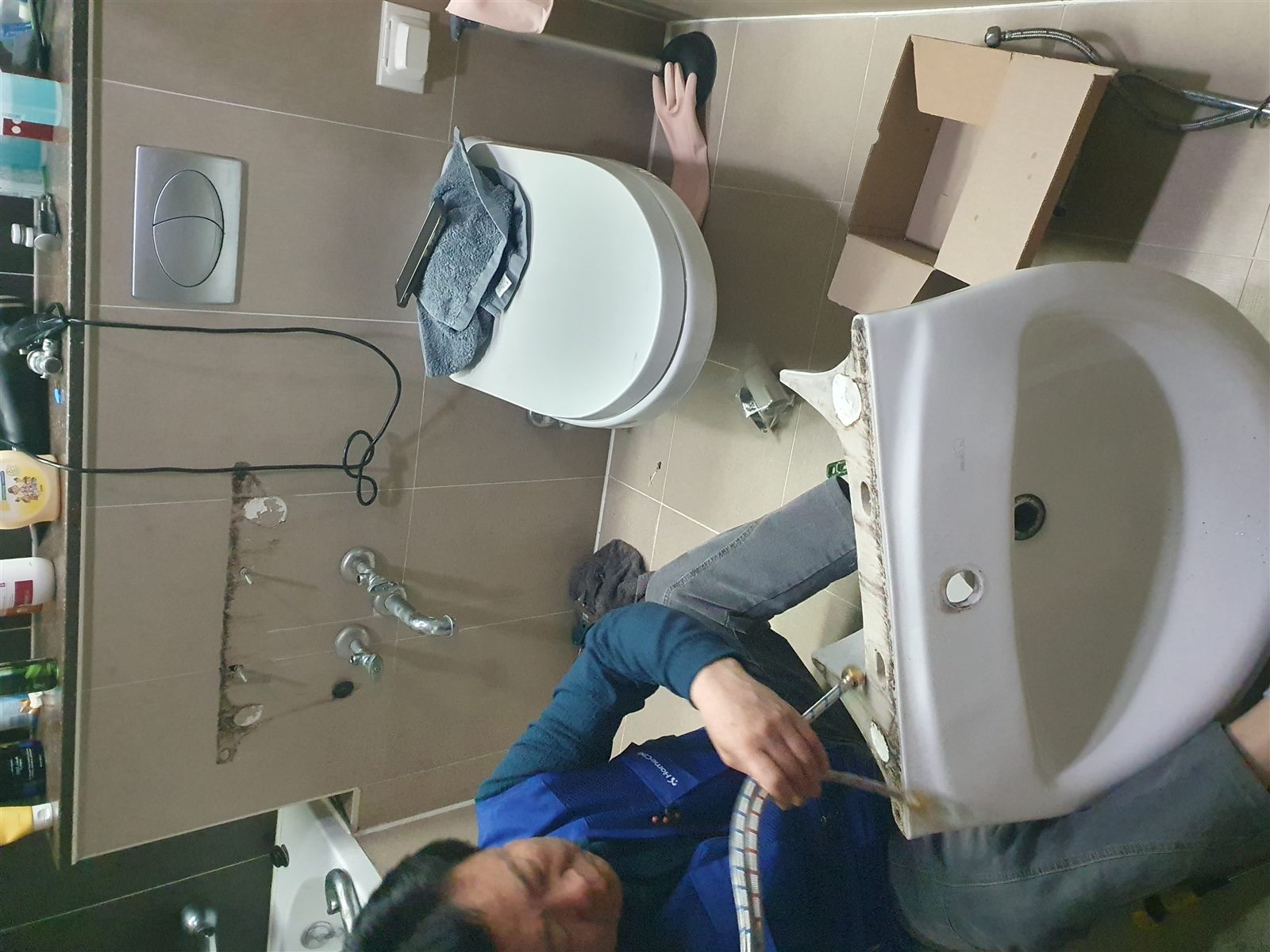 세면대 유지보수 시공 사진 2